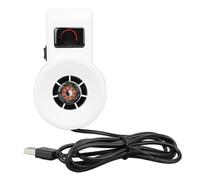 Pssopp Ventilatore di Raffreddamento per Acquario, Due Velocità Regolabili, Materiale ABS, Design Compatto, per Vasche d'Acqua Dolce, Nero