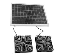 Pssopp Ventilatori Ad Energia Solare Ventilatori di Ventilazione Solare Kit Ventilatore di Scarico Pannello Monocristallino da 75 W IPX7 Impermeabile Ad Alta Velocità a Basso