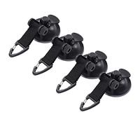 Pssopp Ventose per Tende da Auto, 4 Pezzi, Ganci in ABS con Fettuccia in Nylon, 6,5 Cm, Facile Installazione, Forte Adsorbimento per Tenda da Auto, Campeggio, Telo, Camion, Viaggi all'aperto.