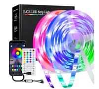 PSTAR Striscia LED 20 Metri, Luci Led per Camera da Letto, Strisce Led RGB con APP Bluetooth e Telecomando, Sincronizzazione Musicale,App Controllato, per Casa, Decorazioni, Cucina, Bar, Festa