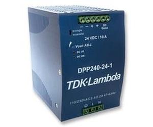PSU, AC/DC, DIN RAIL, 24V, 240W, 1PH DPP240-24-1 Di TDK LAMBDA