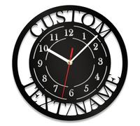 PSUNEY Orologio da Parete Personalizzato con Nome Logo in Metallo da Parete Tools Strumenti Falegname Artista Muratore Idraulico Meccanico Garage Utensili per Officine