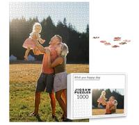PSUNEY Puzzle Personalizzato Con Foto 35/70/120/200/300/500/1000/1500/2000/3000 Pezzi per Gioco Adulto Familiare Matrimonio Laurea Regalo
