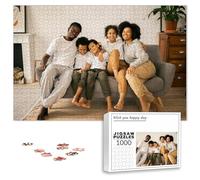 PSUNEY Puzzle Personalizzato Con Foto 35/70/120/200/300/500/1000/1500/2000/3000 Pezzi per Gioco Adulto Familiare Matrimonio Laurea Regalo
