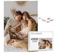 PSUNEY Puzzle Personalizzato Con Foto 35/70/120/200/300/500/1000/1500/2000/3000 Pezzi per Gioco Adulto Familiare Matrimonio Laurea Regalo