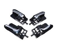 PSUWSXA Maniglia Interna Porta Anteriore Posteriore Sinistra Destra Con Leva Cromata Per Pontiac Per Vibe 2003 2004 2005 2006 2007 2008(4 PCS)