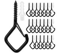 Psxuie Ganci a Vite,Gancio Soffitto,Ganci Da Soffitto,20 Pezzi Occhielli a Vite,Gancio Lampadario,Ganci a Vite per Legno,Viti Con Occhielli a Vite,Ganci a Vite Senza Fine,Gancio Muro
