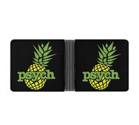 Psych Ananas Novità Portafoglio Portafoglio Divertente Portafogli Bill Coin Card Holder Divertente Borsa per Uomo Donna, Stile:, Taglia unica, Per tutte le stagioni