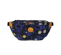 Psych - Marsupio alla moda con stampa con citazione ananas, ideale per viaggi, corsa, escursionismo, ciclismo e altro ancora, Sistema solare., One Size