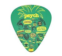 Psych Pineapple Citazioni & Chitarra Plettri Confezione da 12, sensazione confortevole, bordi lisci, abrasione, adatto per chitarra, ukulele, ecc.