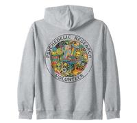 Psych Research Volunteer Sarcastic Retro Funny Adult Humor Felpa con Cappuccio