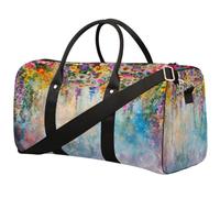 Psychedelic Art Flower Cluster - Borsone da viaggio pieghevole, impermeabile, per sport, palestra, con spallacci