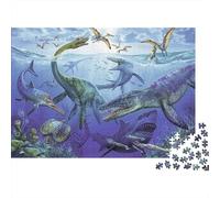 Psychedelic Cat Ocean Scene 1000 Piece Puzzle, Animal Art Print, Fun Family Game, Gift for Adults