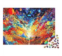 Psychedelic Cosmic Explosion Puzzle Da 1000 Pezzi Cosmic Art in Cartone Qualità Premium Per Appassionati Tempo Libero Allenare La Mente Regalo Offerta Speciale 70x50cm/1000pcs