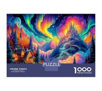 Psychedelic Mountains 1000 Pezzi Puzzle Adulto - Cartone Resistente & Puzzle Impossibile Nature Landscape - Per Adolescenti 38x26cm/1000pcs Regalo Perfetto