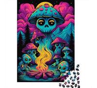 Psychedelic Mushroom Art Print-1 Puzzle Impossible 1000Pcs Decorazione Per La Casa. Giochi Rilassamento E Intelligence Per Adulti E Ragazzi Da 14 Anni 70x50cm/1000pcs