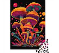 Psychedelic Mushroom Art Print-3 Puzzle Impossible 1000 Pezzi Decorazione Per La Casa. Giochi Rilassamento E Intelligence Per Adulti E Bambini Da 12 Anni 38x26cm/1000pcs