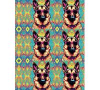 Psychedelic Paws: A German Shepherd Journal for Everyday Thoughts