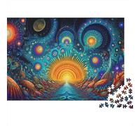 Psychedelic Space Tunnel Puzzle Impossible 1000 Pezzi Decorazione Per La Casa. Rilassamento E Intelligence Per Adulti E Ragazzi Da 14 Anni 38x26cm/1000pcs