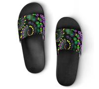 Psychedelic Vortex Mardi And The Gras Pantofole da donna per gli uomini Doccia Slides Bagno Scarpe Sandali, Stile:, 37.5 EU