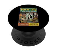 Psychic Cats Edgy Alternative Aesthetic 1950s Comic Cover PopSockets PopGrip Adesivo