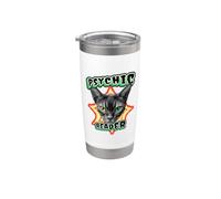 "Psychic Reader" gotico occulto Halloween Witch Streghe Gatti Bicchiere termico in acciaio inox doppia parete