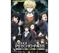 Psycho-Pass (Stagione 1-3: VOL.1 - 41 Fine + 4 Film) ~ Audio Inglese ~ DVD Anime