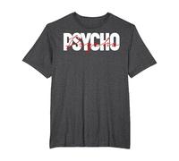 Psycho Vibes Maglietta, Uomo Taglie Grandi, Grigio Scuro, 3X Tall