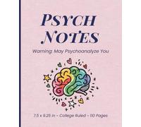 Psychology Composition Notebook for College Students: College Ruled 110 Pages | Psych Notes, Study Tools & Student Gift