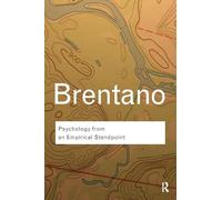 Franz Brentano Psychology from An Empirical Standpoint (Tascabile)