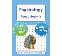 Psychology Word Search Puzzle Book: Word Searches with Easy to Read Print About Behavior, The Mind, Therapy and More | 6x9 inches, 110 pages | 50+ Puzzles … Gift for Vacations Holidays and Free Times
