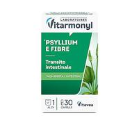 Psyllium e Fibre - Integratore per il Transito Intestinale con Avena e Psyllium - Per la Digestione e il Metabolismo - 30 Capsule - Vitarmonyl