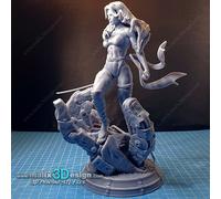 Psylocke (X-Men), Stampa 3D In Resina 18Cm (Non Dipinto)