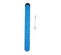 Psytfei Il Braccialetto di Sicurezza a LED Illumina i Braccialetti Regolabili a 3 Livelli di Ricarica USB per la Corsa Notturna all'aperto (Blue)