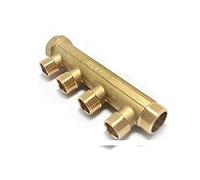 PT Auto Warehouse COLLETTORE LINEARE IN OTTONE MF 3/4" x 1/2" TUBO PER IMPIANTO IDRAULICO A 4