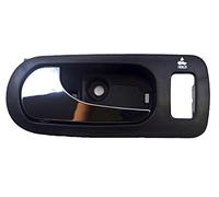 PT Auto Warehouse GM-2312MA-FL - Maniglia interna interna per porta, alloggiamento nero (ebano) con leva cromata, lato conducente anteriore