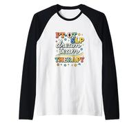 PT OT SLP Dream Team Therapy Retro Lettering Maglia con Maniche Raglan