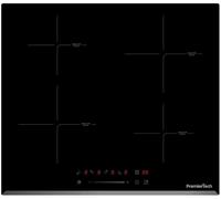 PT-PC4I PremierTech Piano Cottura a Induzione da incasso 4 Zone 60cm 7000watt Slide Touch Control Funzione Boost Led Display Vetro Front Edge