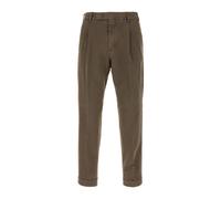 PT Torino - Pantaloni Cropped Slim in Gabardine - - Trousers - Uomo - Marrone - 2XL