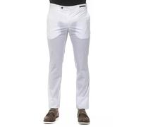 PT Torino White Cotton Men Slim Trouser - IT56 | 3XL