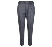 PT01 - Pantalone in Lana e Cachemire Flanella Spazzolata - - Trousers - Uomo - Grigio - W32