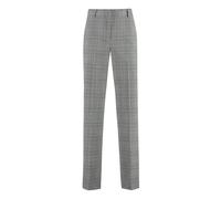 PT01 - Pantaloni Eleganti a Quadri Sartoriali - - Trousers - Donna - Grigio - S