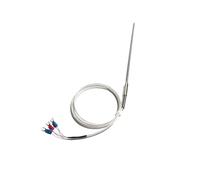 PT100 Armored Temperature Sensor, WZPK-191, 1M Cable, Bendable Probe 100-300mm Length(1pc)(5x200mm)