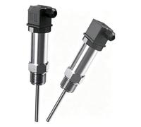 PT100 Temperature Signal Sensor 6mm Probe Diameter -50-200C 4-20mA 0-200C to 0-10V M20*1.5 DC24V Temperature Transmitter(GRAY,50mm)