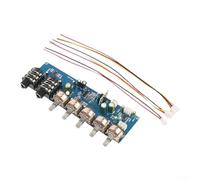 PT2399 Microfono karaoke preamplificatore scheda con effetto riverbero delay, volume regolabile per canto e musica, basso rumore, 12 V DC, blu, 14,9 x 4,6 x 2,2 cm