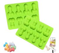 PTaizjjz 2 stampi in silicone divertenti per cubetti di ghiaccio, riutilizzabili in silicone per cubetti di ghiaccio, per torte al cioccolato, caramelle, cubetti di ghiaccio