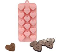 PTaizjjz Stampo in silicone a forma di cuore, 14 cavità a forma di cuore per San Valentino, gelatine, caramelle gommose, stampi fai da te per decorazioni di torte di San Valentino