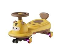 Ptasccne Cavalca l'auto Wiggle con ruota flash, scooter for bambini, set di giocattoli scorrevoli a dondolo for giochi all'aperto al coperto for ragazzi e ragazze triciclo