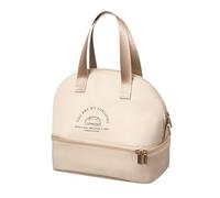 Ptasccne Lunch Box a due scomparti | Borsa porta pranzo resistente e completamente isolata for donne e uomini, grande lunchbox for lavoro, ufficio e viaggi porta pranzo
