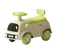 Ptasccne Macchina a spinta con rimorchio, giocattolo da interno ed esterno for bambini, con vano portaoggetti sotto il sedile, musica leggera triciclo